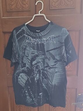 3 For $40 Anvil Megadeth Black and Gray Graphic Tee